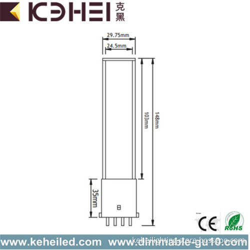 6W G27 LED Tube Light PL CE ROHS